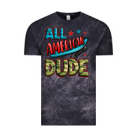 Cloud Black all american dude Vintage Tee - Zillion Design Studio