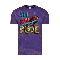 Cloud Purple all american dude Vintage Tee - Zillion Design Studio