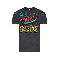 Vintage Black all american dude Vintage Tee - Zillion Design Studio