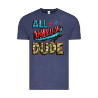 Vintage Denim all american dude Vintage Tee - Zillion Design Studio