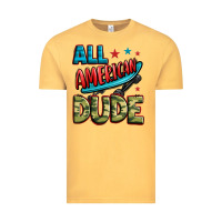 Vintage Mustard all american dude Vintage Tee - Zillion Design Studio