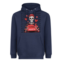 Navy i steal hearts skeleton valentine's day Heavyweight Hoodie - MaliasSmallBusiness