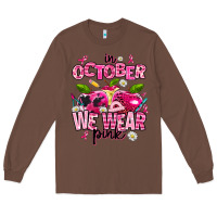 Chestnut in october we wear pink teachers Long Sleeve Tee - AdoDesignShop