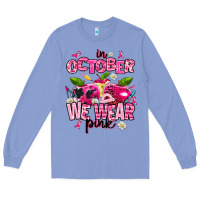 Colony Blue in october we wear pink teachers Long Sleeve Tee - AdoDesignShop