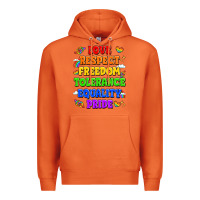 Carrot love respect freedom tolerance equality pride Premium Hoodie - LillyAllenDesigns