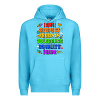 Ocean Blue love respect freedom tolerance equality pride Premium Hoodie - LillyAllenDesigns