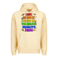 Pina Colada love respect freedom tolerance equality pride Premium Hoodie - LillyAllenDesigns