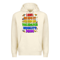 Sandshell love respect freedom tolerance equality pride Premium Hoodie - LillyAllenDesigns