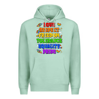 Seafoam love respect freedom tolerance equality pride Premium Hoodie - LillyAllenDesigns