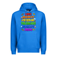 True Royal love respect freedom tolerance equality pride Premium Hoodie - LillyAllenDesigns