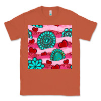 Copper valentines day turquoise gemstone  and hearts Classic Tee - BundleAndBundleShop