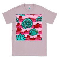 Lilac valentines day turquoise gemstone  and hearts Classic Tee - BundleAndBundleShop