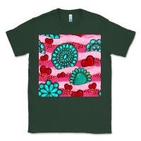 Sports Green valentines day turquoise gemstone  and hearts Classic Tee - BundleAndBundleShop