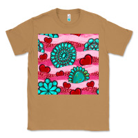 Toasted Coconut valentines day turquoise gemstone  and hearts Classic Tee - BundleAndBundleShop