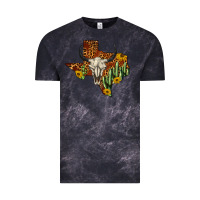 Cloud Black bull skull texas map western Vintage Tee - BarkalooDesign