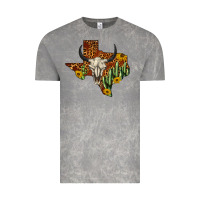 Cloud Rock bull skull texas map western Vintage Tee - BarkalooDesign