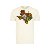 Vintage Arctic bull skull texas map western Vintage Tee - BarkalooDesign