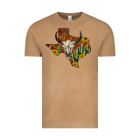 Vintage Camel bull skull texas map western Vintage Tee - BarkalooDesign