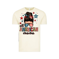 Vintage Arctic all american mama messy bun Vintage Tee - Zillion Design Studio