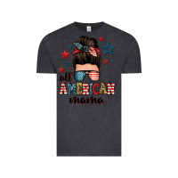 Vintage Black all american mama messy bun Vintage Tee - Zillion Design Studio