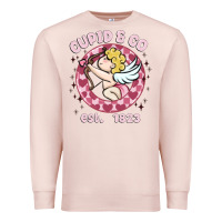 Pale Pink cupid co Premium Sweatshirt - MaliasSmallBusiness