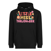 Black little miss threenager Heavyweight Hoodie - MaliasSmallBusiness