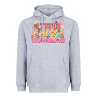 Heather Grey little miss threenager Heavyweight Hoodie - MaliasSmallBusiness