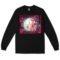 Black pink out breast cancer volleyballs Long Sleeve Tee - AdoDesignShop