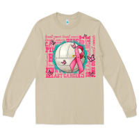 Mushroom pink out breast cancer volleyballs Long Sleeve Tee - AdoDesignShop