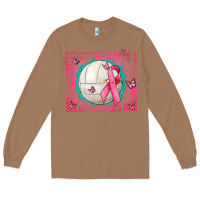 Toasted Coconut pink out breast cancer volleyballs Long Sleeve Tee - AdoDesignShop