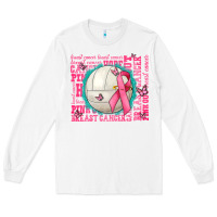 White pink out breast cancer volleyballs Long Sleeve Tee - AdoDesignShop