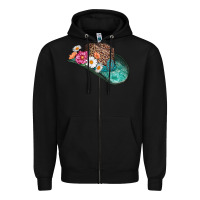 Black cowboy hat Zipper Hoodie - AdoDesignShop