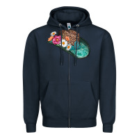 Navy cowboy hat Zipper Hoodie - AdoDesignShop