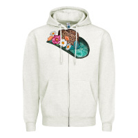 Oatmeal Heather cowboy hat Zipper Hoodie - AdoDesignShop