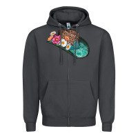 Smoke cowboy hat Zipper Hoodie - AdoDesignShop
