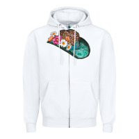 White cowboy hat Zipper Hoodie - AdoDesignShop
