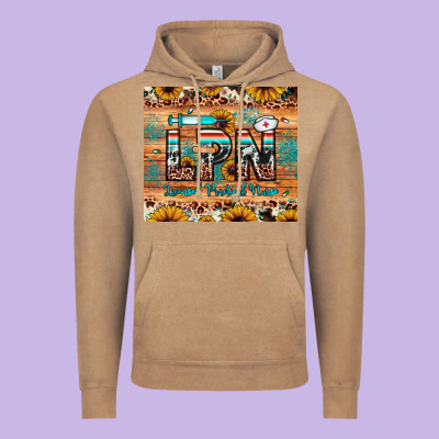 Lpn Licensed Practical Nurse Vintage Hoodie Designed By Jahusdesignshop