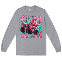 Heather Grey crush breast cancer Long Sleeve Tee - AdoDesignShop