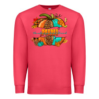 Cardinal Thankful grateful blessed mini pumpkin Premium Sweatshirt - NancyCooperArtShop
