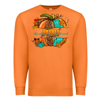 Carrot Thankful grateful blessed mini pumpkin Premium Sweatshirt - NancyCooperArtShop
