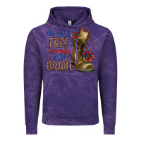 Cloud Purple home of the free because of the brave Vintage Hoodie - Zillion Design Studio