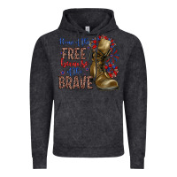 Vintage Black home of the free because of the brave Vintage Hoodie - Zillion Design Studio