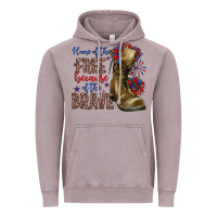 Vintage Zinc home of the free because of the brave Vintage Hoodie - Zillion Design Studio