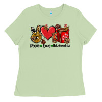 Matcha peace love  hot chocolate Ladies Tee - AdoDesignShop