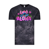 Cloud Black aloha summer stitch Vintage Tee - Zillion Design Studio