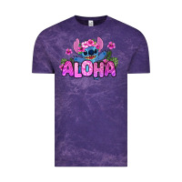 Cloud Purple aloha summer stitch Vintage Tee - Zillion Design Studio