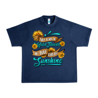 Navy she was a wild flower in love with the sunshine Urban Heavy Tee - HRA Design Shop