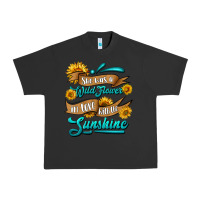 Pigment Black she was a wild flower in love with the sunshine Urban Heavy Tee - HRA Design Shop