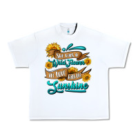 White she was a wild flower in love with the sunshine Urban Heavy Tee - HRA Design Shop