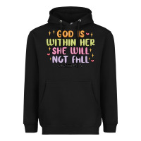 God Is Within Her She Will Not Fall Heavyweight Hoodie | Teevron